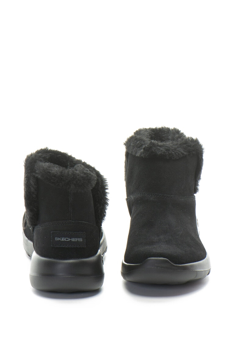 Skechers Ghete cu blana femei ON-THE-GO JOY -Bundle up negru - Pled.ro