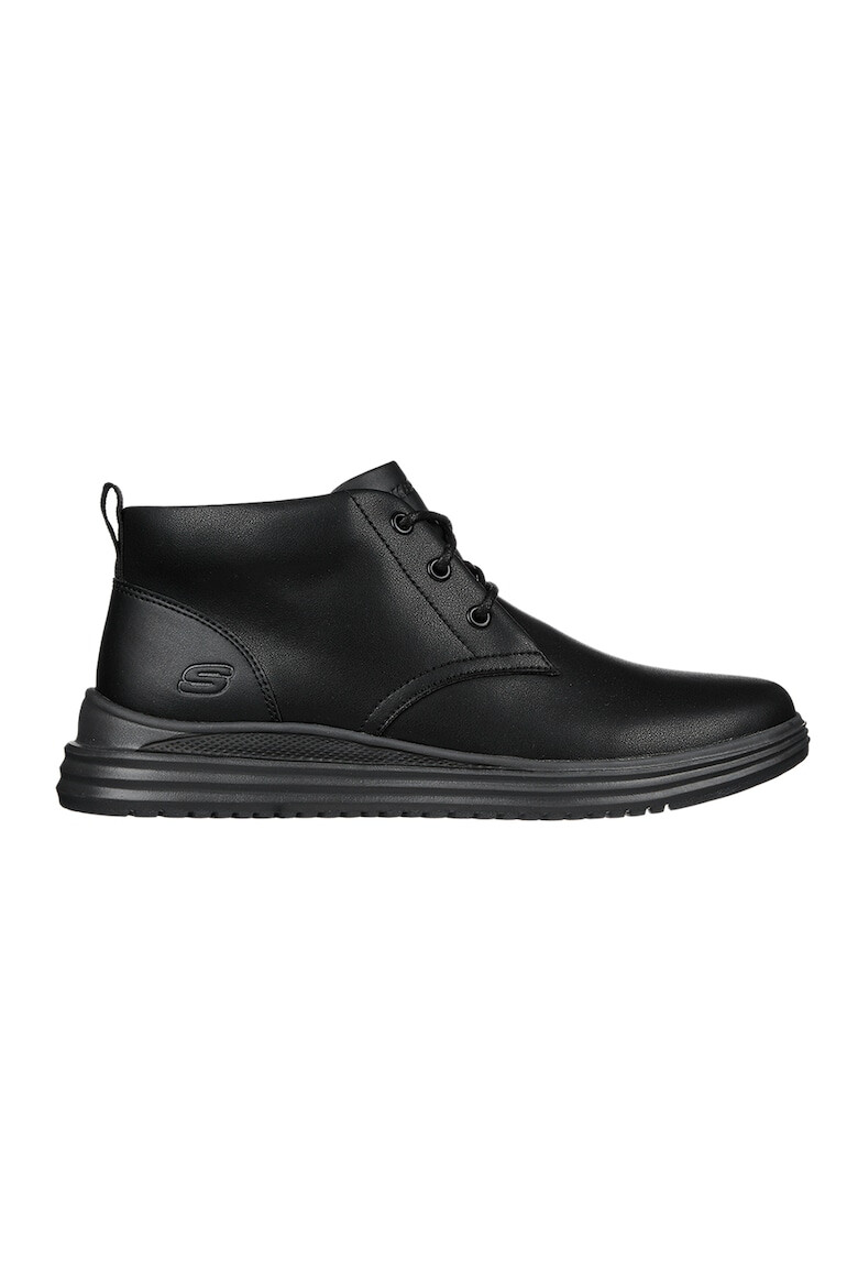 Skechers Ghete de piele cu logo discret Proven-Yermo - Pled.ro