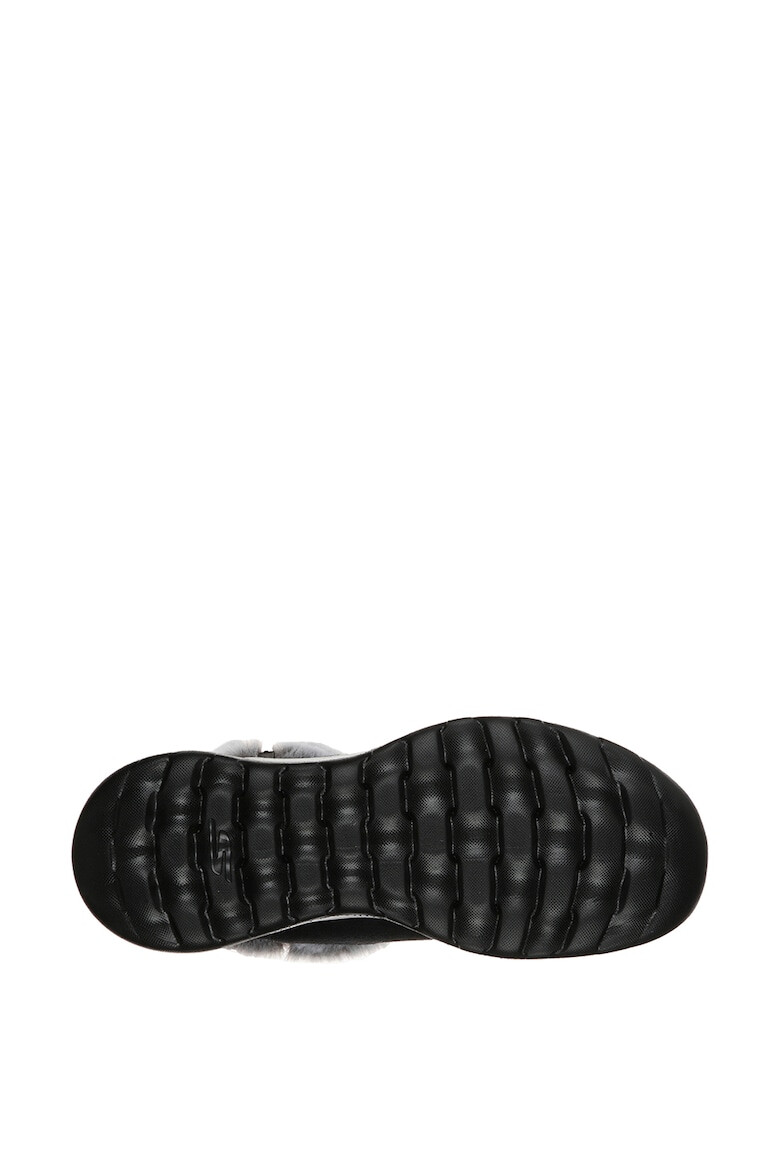 Skechers Ghete de piele intoarsa cu garnitura de blana sintetica On The Go Joy - Pled.ro