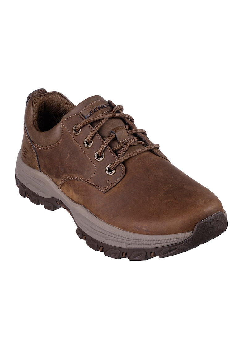 Skechers Pantofi casual de piele si piele ecologica cu detalii logo Knowlson - Leland - Pled.ro