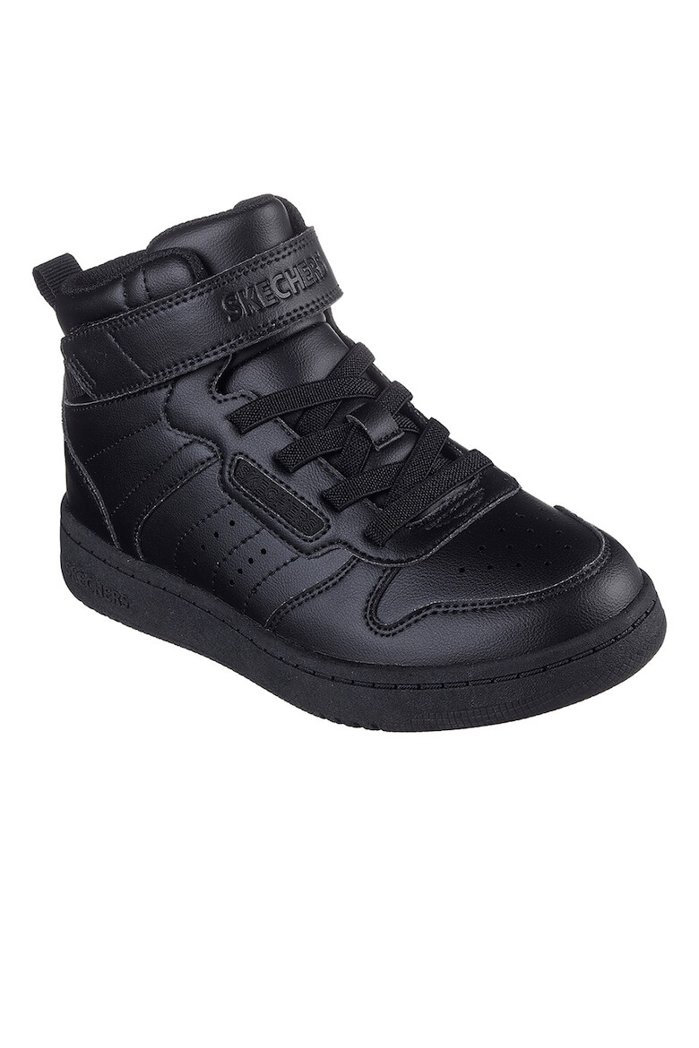 Skechers Pantofi medii de piele ecologica cu velcro - Pled.ro