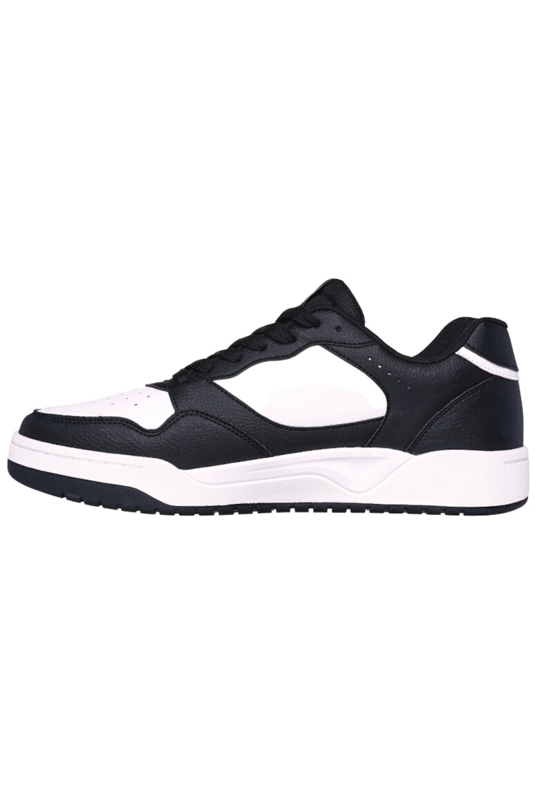 Skechers Pantofi sport barbati KOOPA VOLLEY LOW VARSITY 183240-BKW negru piele naturala - Pled.ro