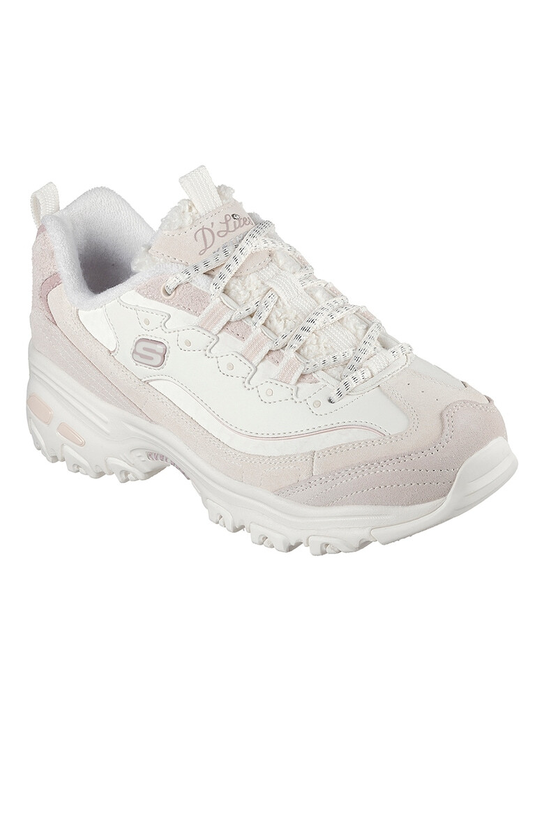 Skechers Pantofi sport cu garnituri de piele intoarsa D'Lites - Pled.ro