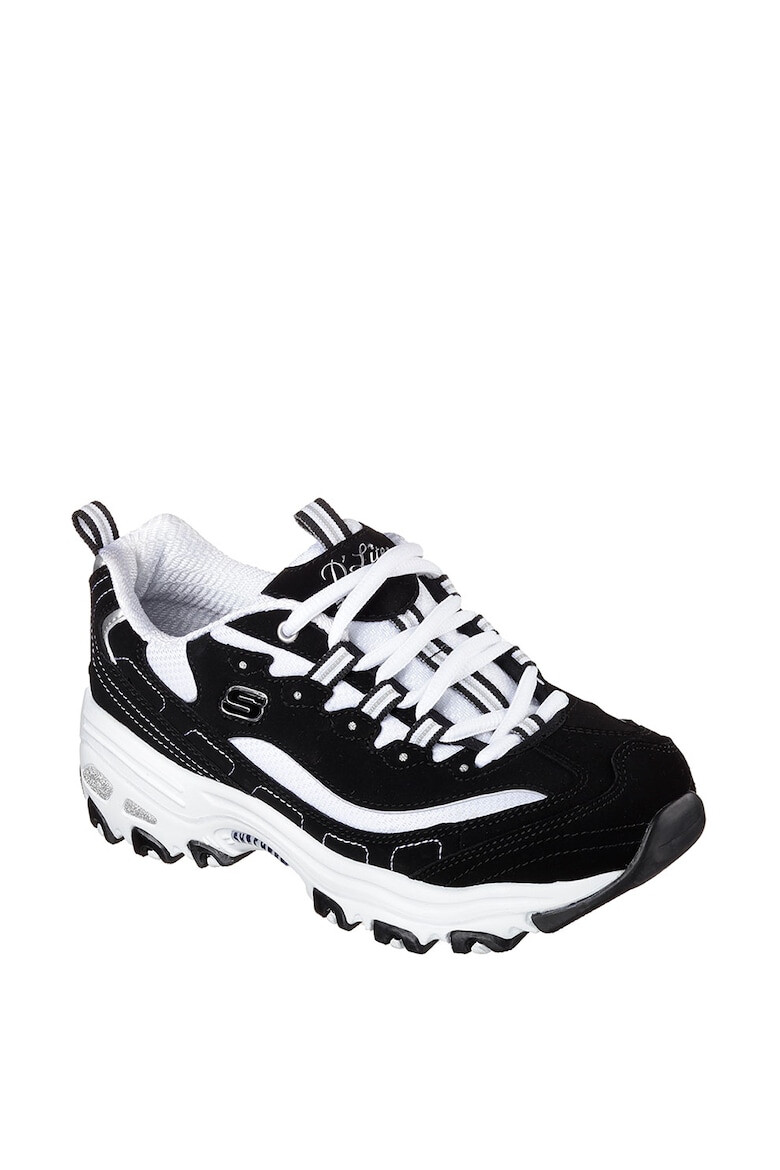 Skechers Pantofi sport cu garnituri de piele peliculizata Biggest Fan - Pled.ro