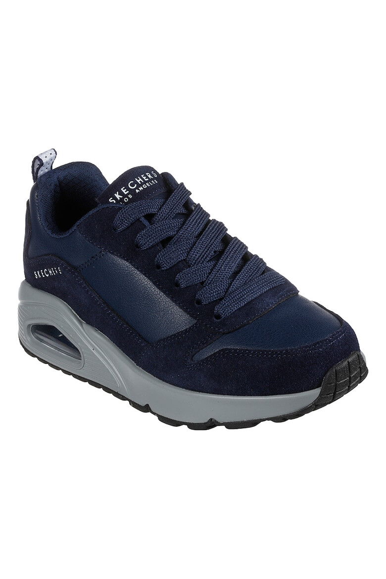 Skechers Pantofi sport cu garnituri din piele intoarsa Uno-Stacre - Pled.ro