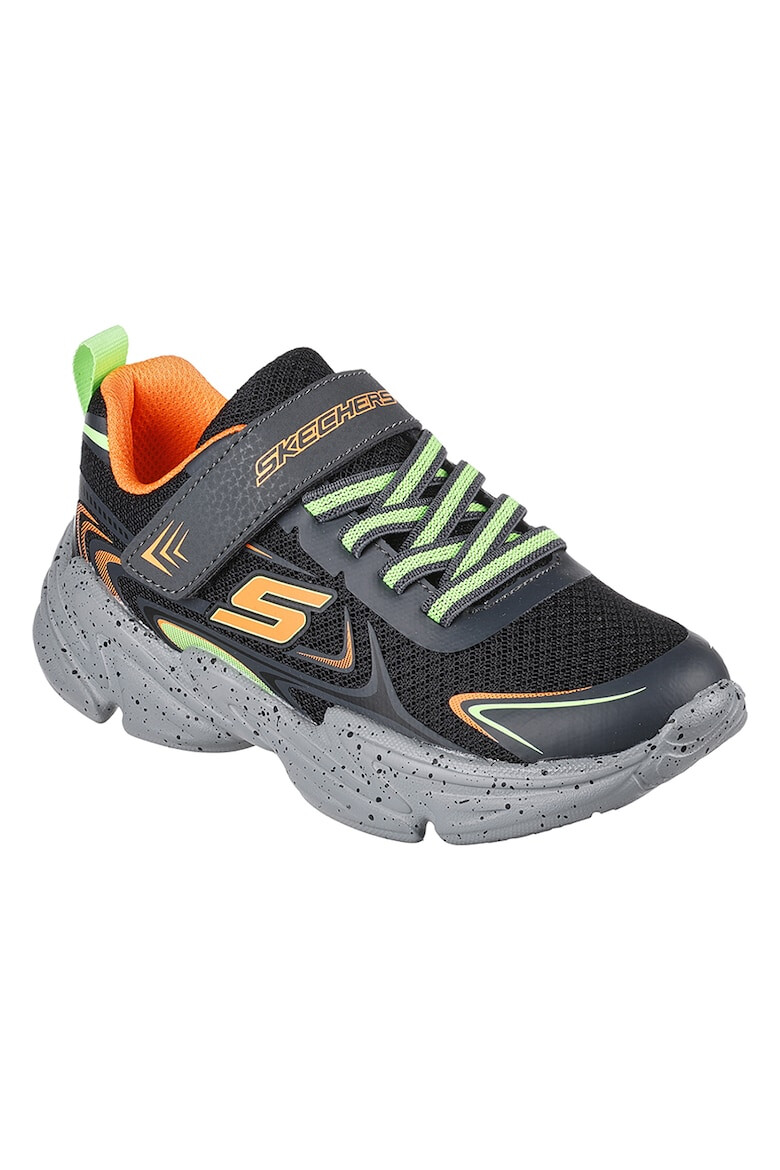 Skechers Pantofi sport cu inchidere velcro si aspect contrastant Wavetronic - Pled.ro