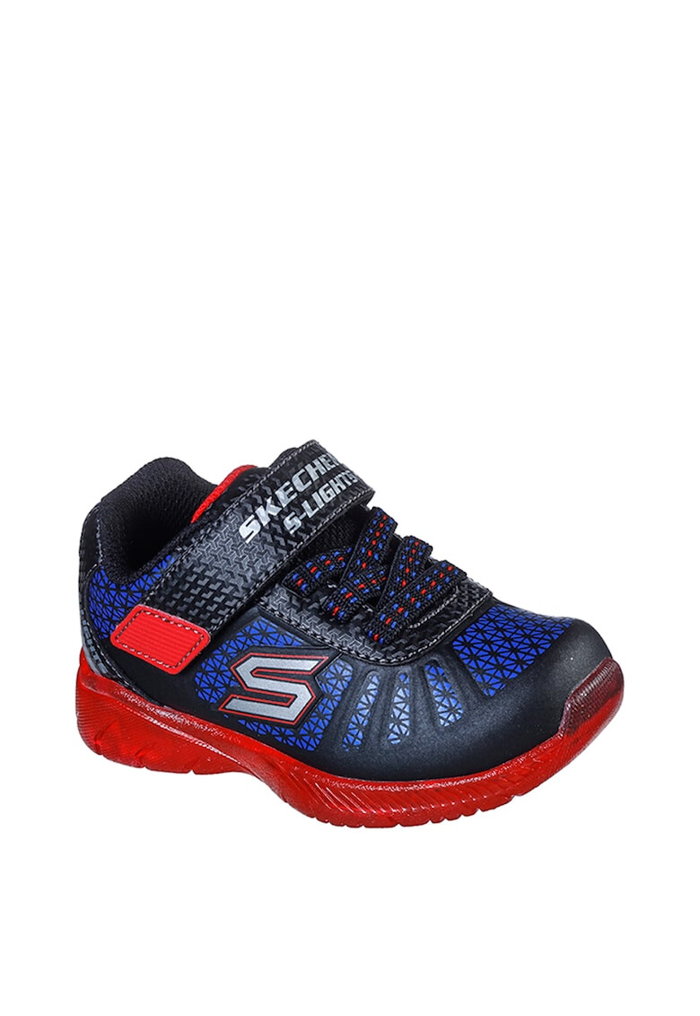 Skechers Pantofi sport cu velcro S Lights: Ilumi-Brights Tuff Track - Pled.ro