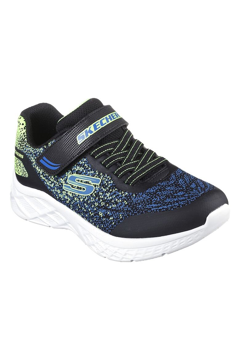 Skechers Pantofi sport cu velcro si garnituri de plasa tricotata Microspec II - Pled.ro