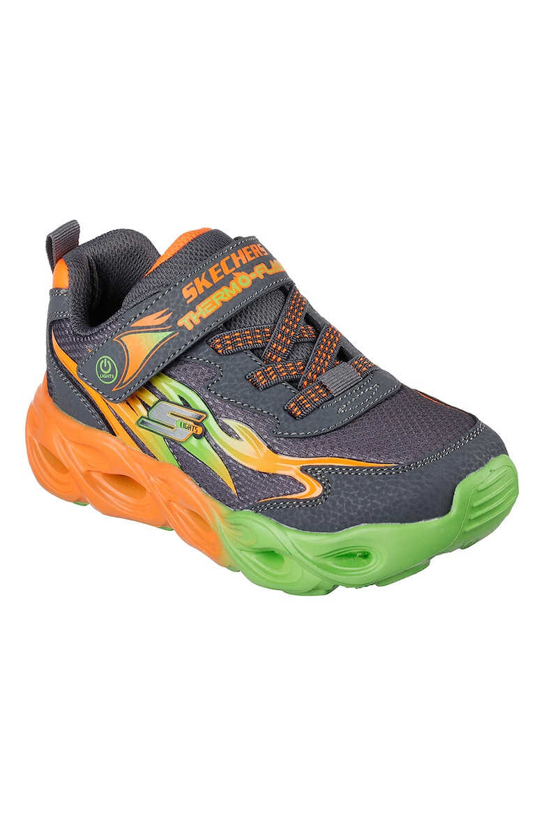 Skechers Pantofi sport cu velcro si LED-uri Thermo-Flash - Heat-Flux - Pled.ro