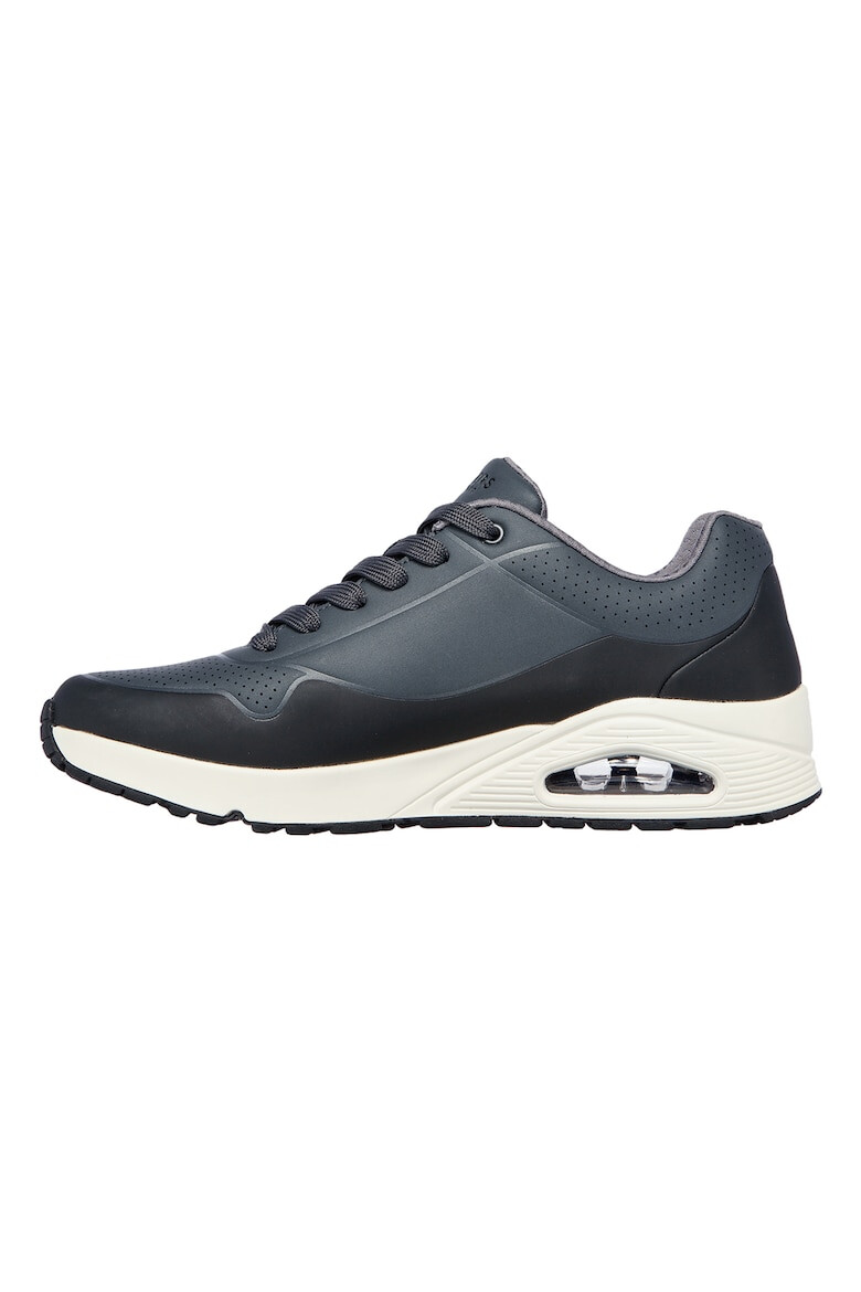 Skechers Pantofi sport de piele ecologica cu segmente perforate Uno-Timeline - Pled.ro