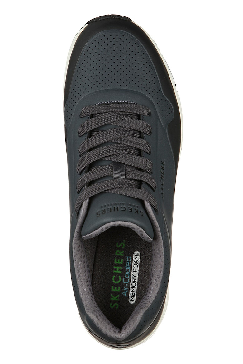 Skechers Pantofi sport de piele ecologica cu segmente perforate Uno-Timeline - Pled.ro