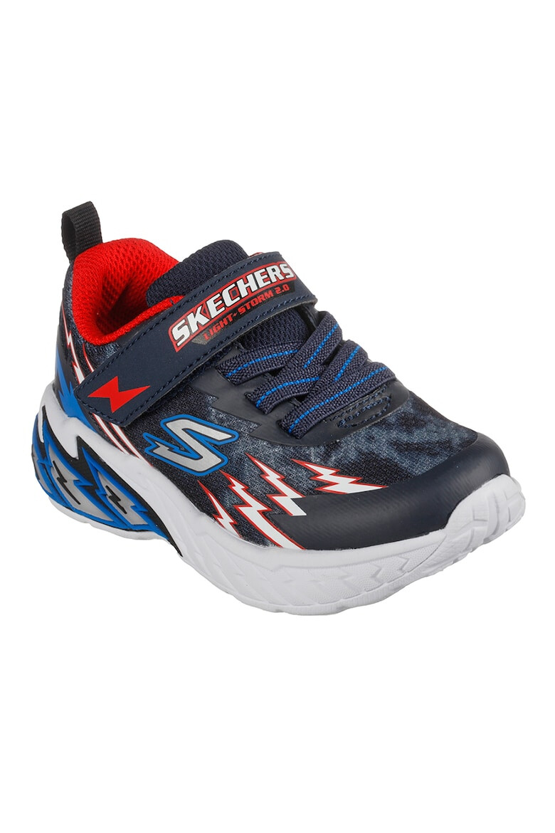 Skechers Pantofi sport de piele ecologica si material textil Light Storm 2.0 - Pled.ro