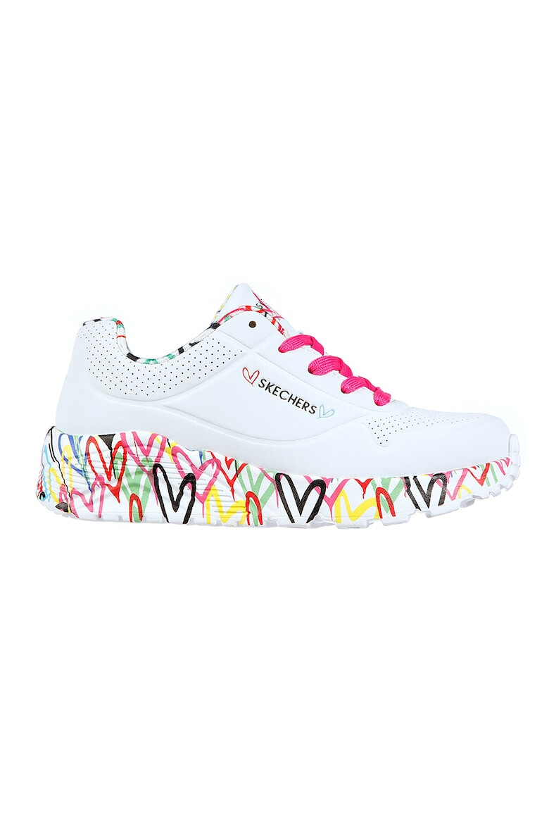 Skechers Pantofi sport de piele ecologica Uno Lite - Lovely Luv - Pled.ro