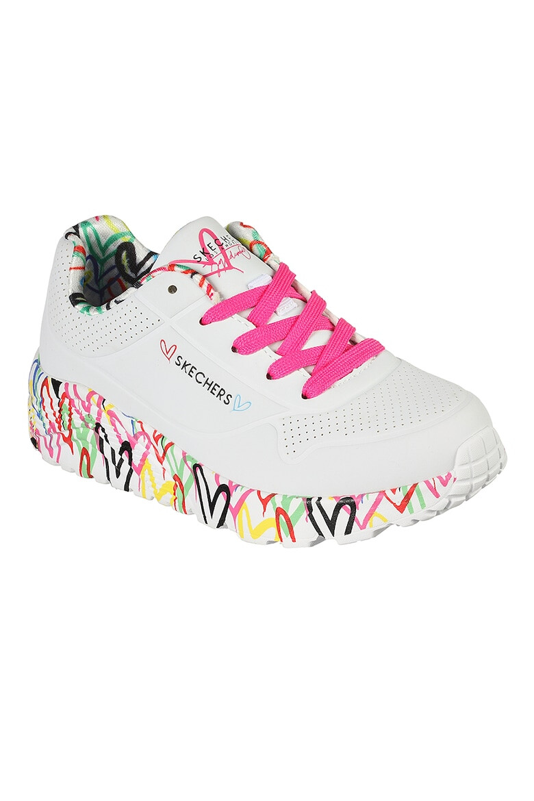 Skechers Pantofi sport de piele ecologica Uno Lite - Lovely Luv - Pled.ro