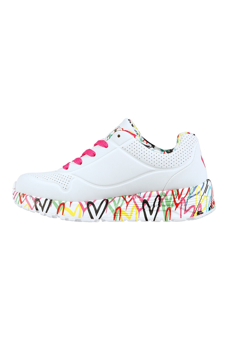 Skechers Pantofi sport de piele ecologica Uno Lite - Lovely Luv - Pled.ro