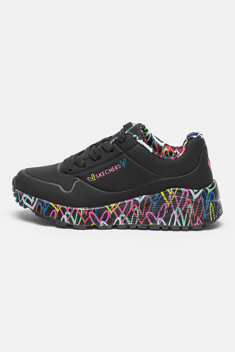 Skechers Pantofi sport de piele ecologica Uno Lite - Lovely Luv - Pled.ro