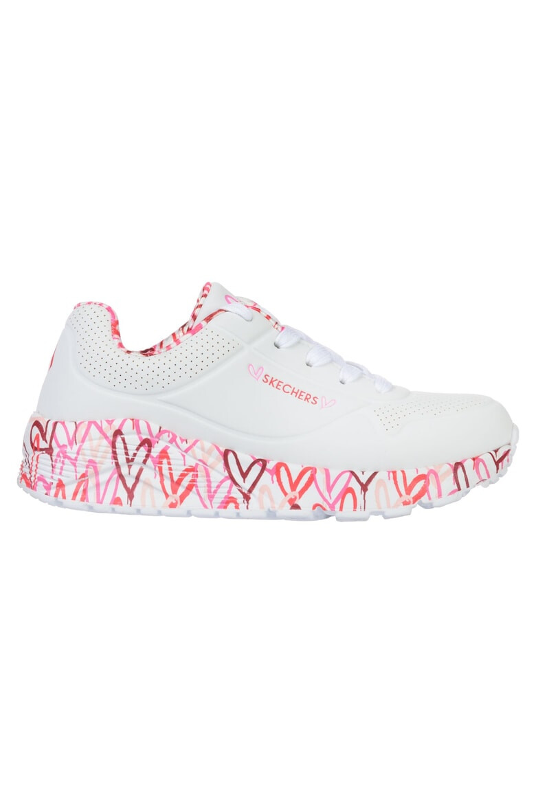 Skechers Pantofi sport de piele ecologica Uno Lite - Lovely Luv - Pled.ro