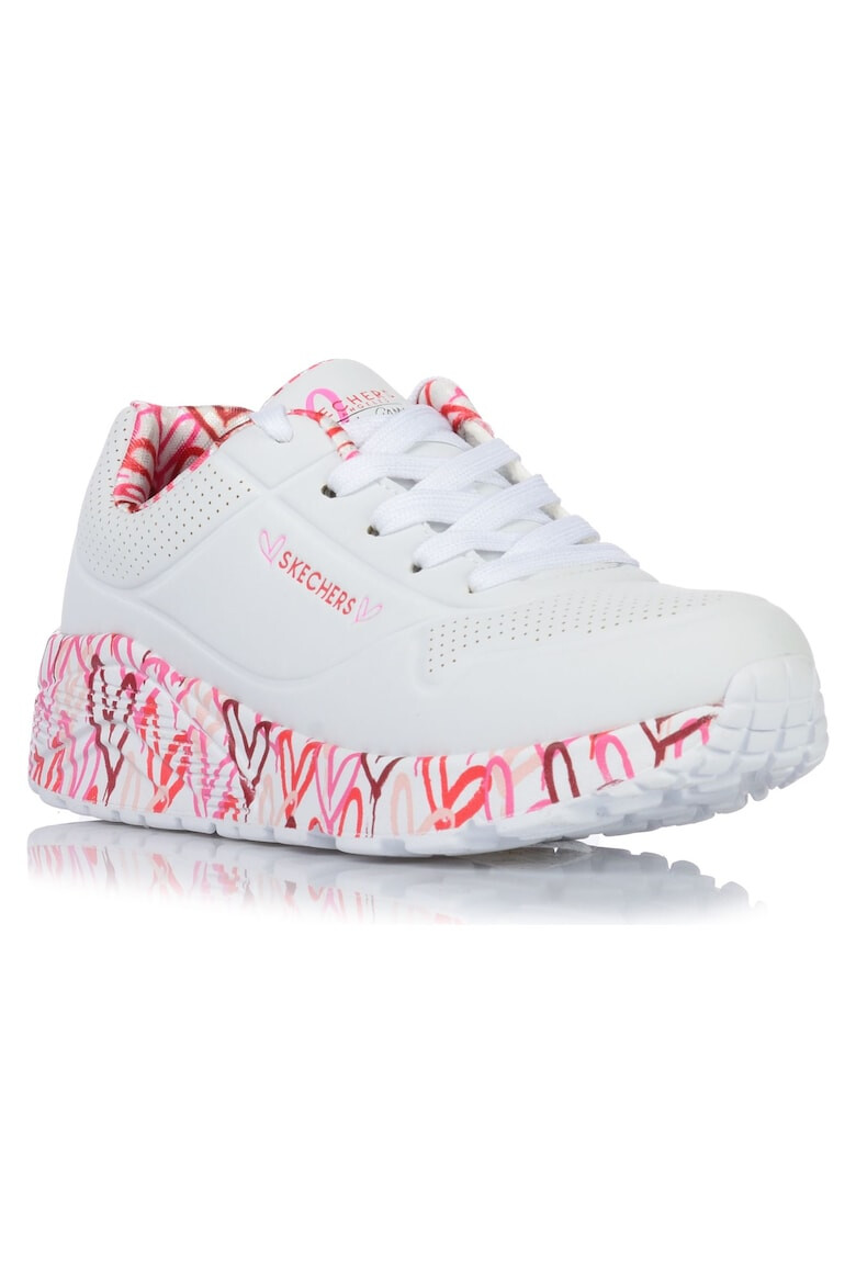 Skechers Pantofi sport de piele ecologica Uno Lite - Lovely Luv - Pled.ro