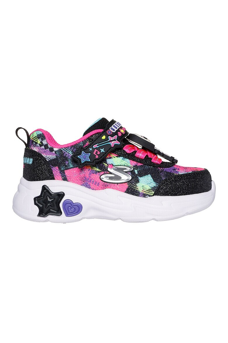 Skechers Pantofi sport demi-wedge cu aspect stralucitor Snuggle - Pled.ro