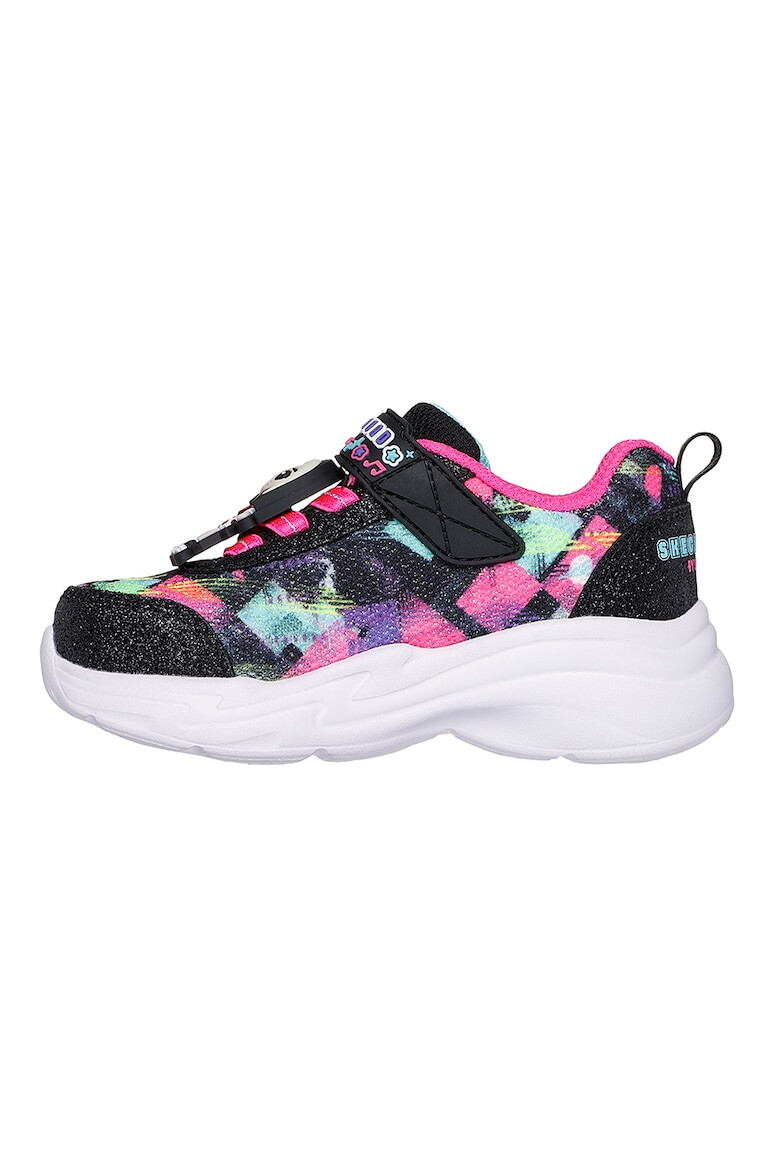 Skechers Pantofi sport demi-wedge cu aspect stralucitor Snuggle - Pled.ro