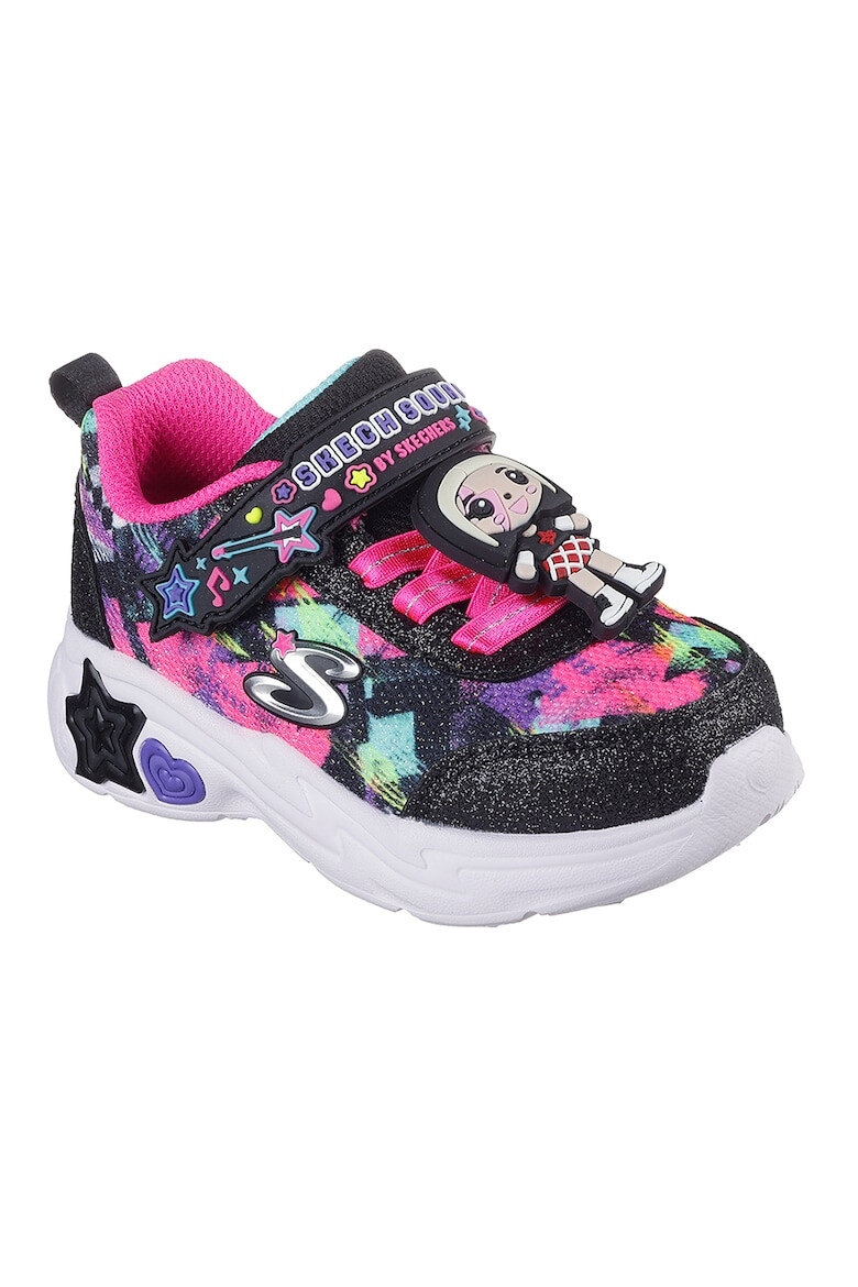 Skechers Pantofi sport demi-wedge cu aspect stralucitor Snuggle - Pled.ro