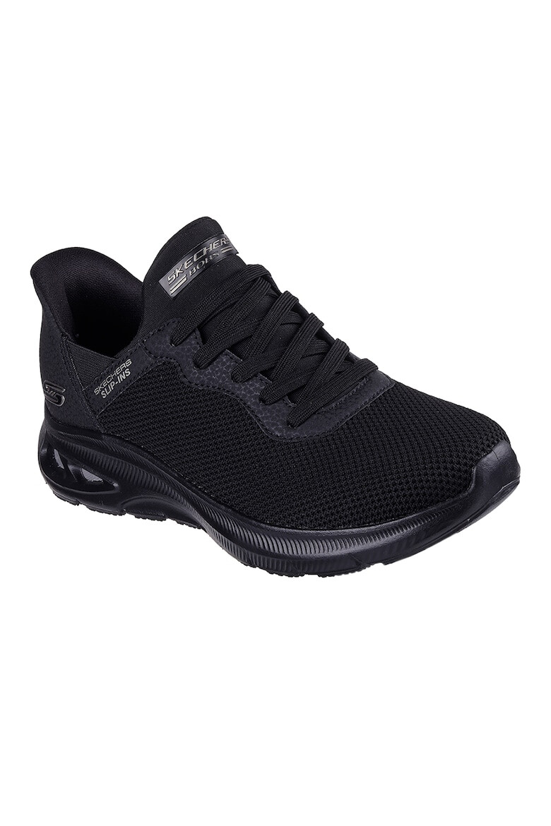 Skechers Pantofi sport slip-on cu insertii de piele ecologia BOBS - Pled.ro