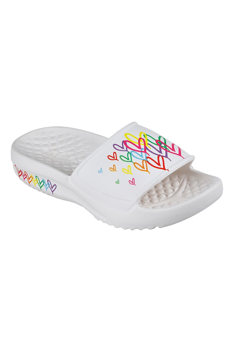 Skechers Papuci cu imprimeu Foamies In Love - Pled.ro