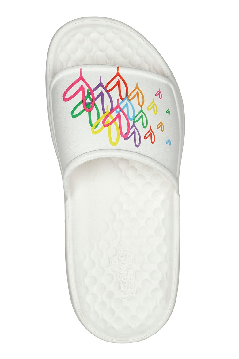 Skechers Papuci cu imprimeu Foamies In Love - Pled.ro