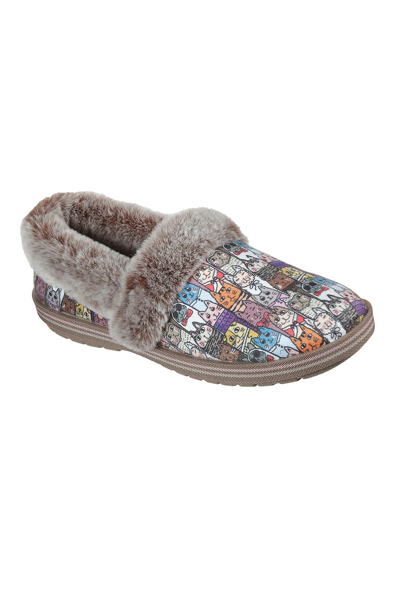 Skechers Papuci cu imprimeu Too Cozy - Pled.ro