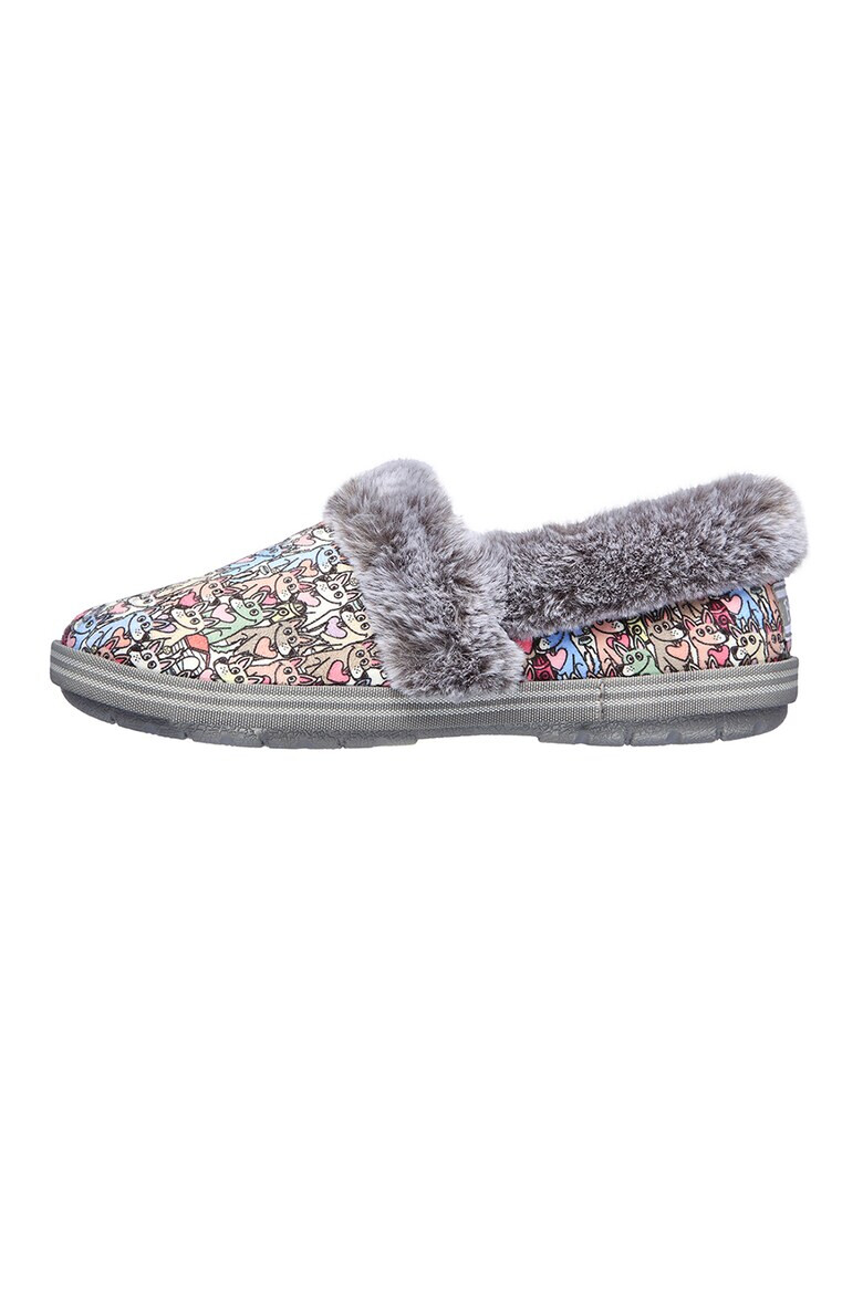 Skechers Papuci de casa cu garnituri de blana sintetica Too Cozy - Paws Forever - Pled.ro