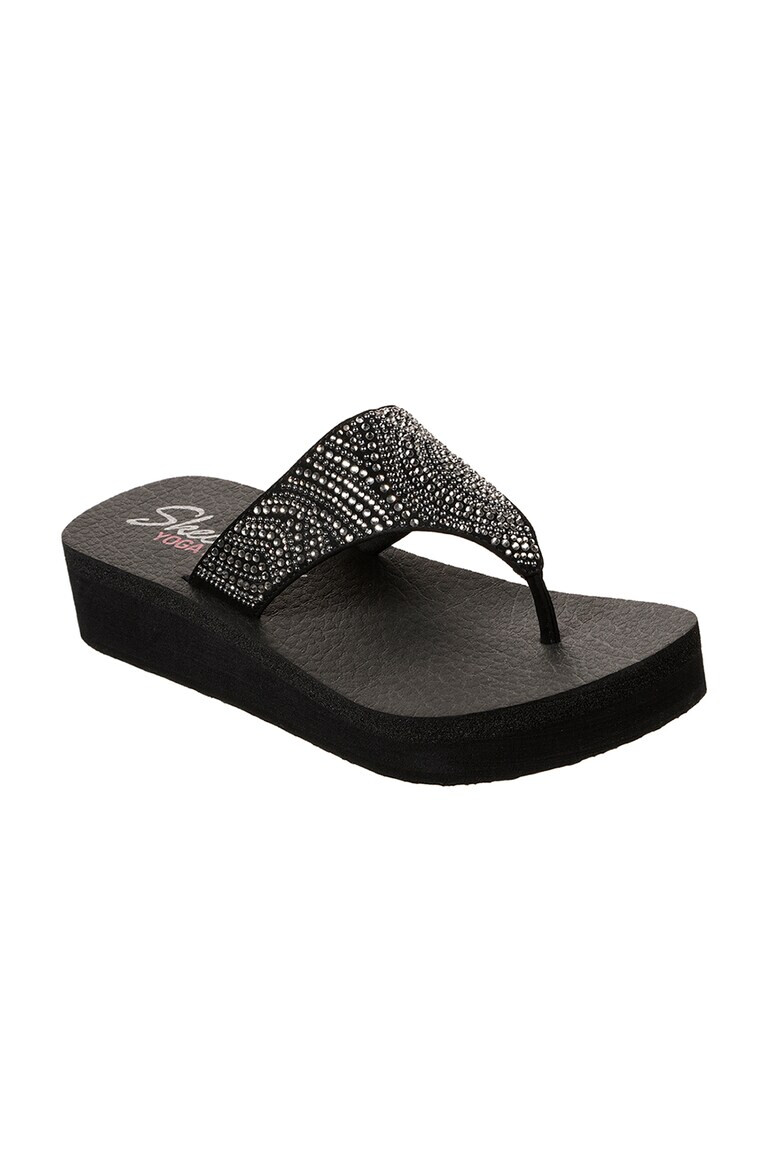 Skechers Papuci flip-flop cu strasuri - Pled.ro