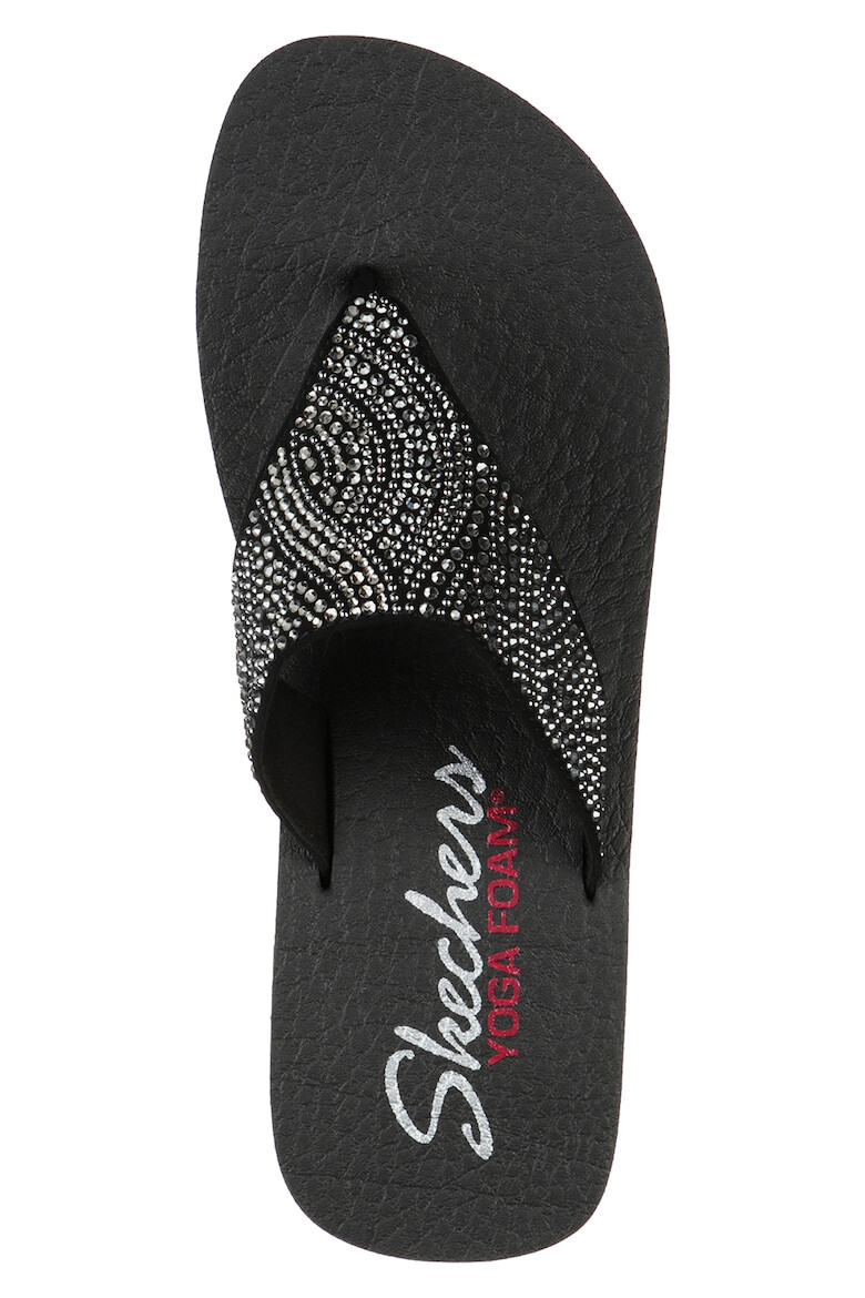 Skechers Papuci flip-flop cu strasuri - Pled.ro