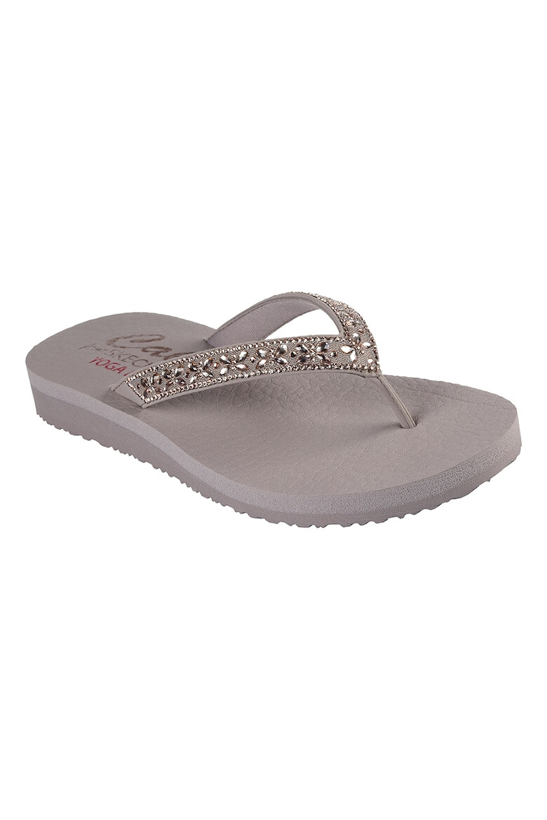 Skechers Papuci flip-flop cu strasuri - Pled.ro