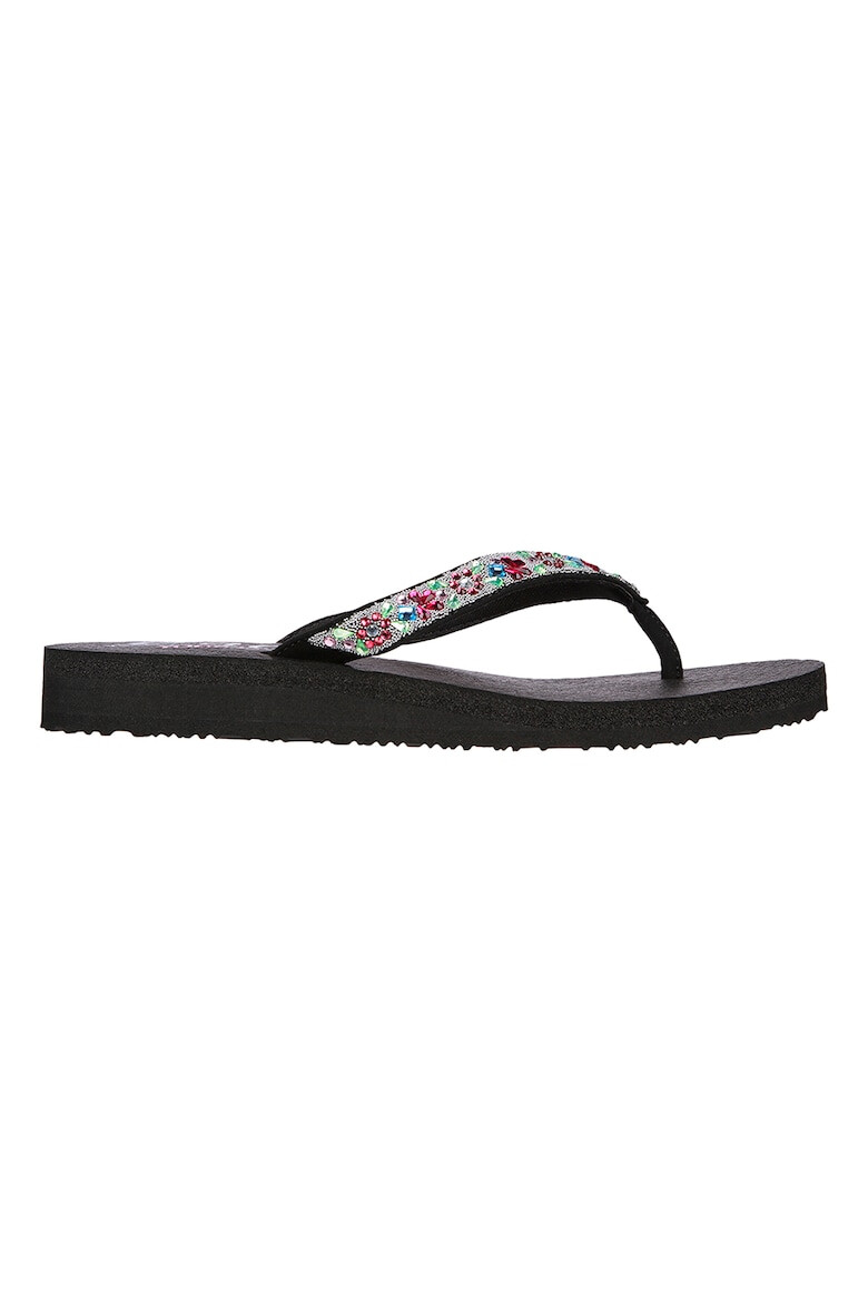 Skechers Papuci flip-flop cu strasuri Meditation - Pled.ro