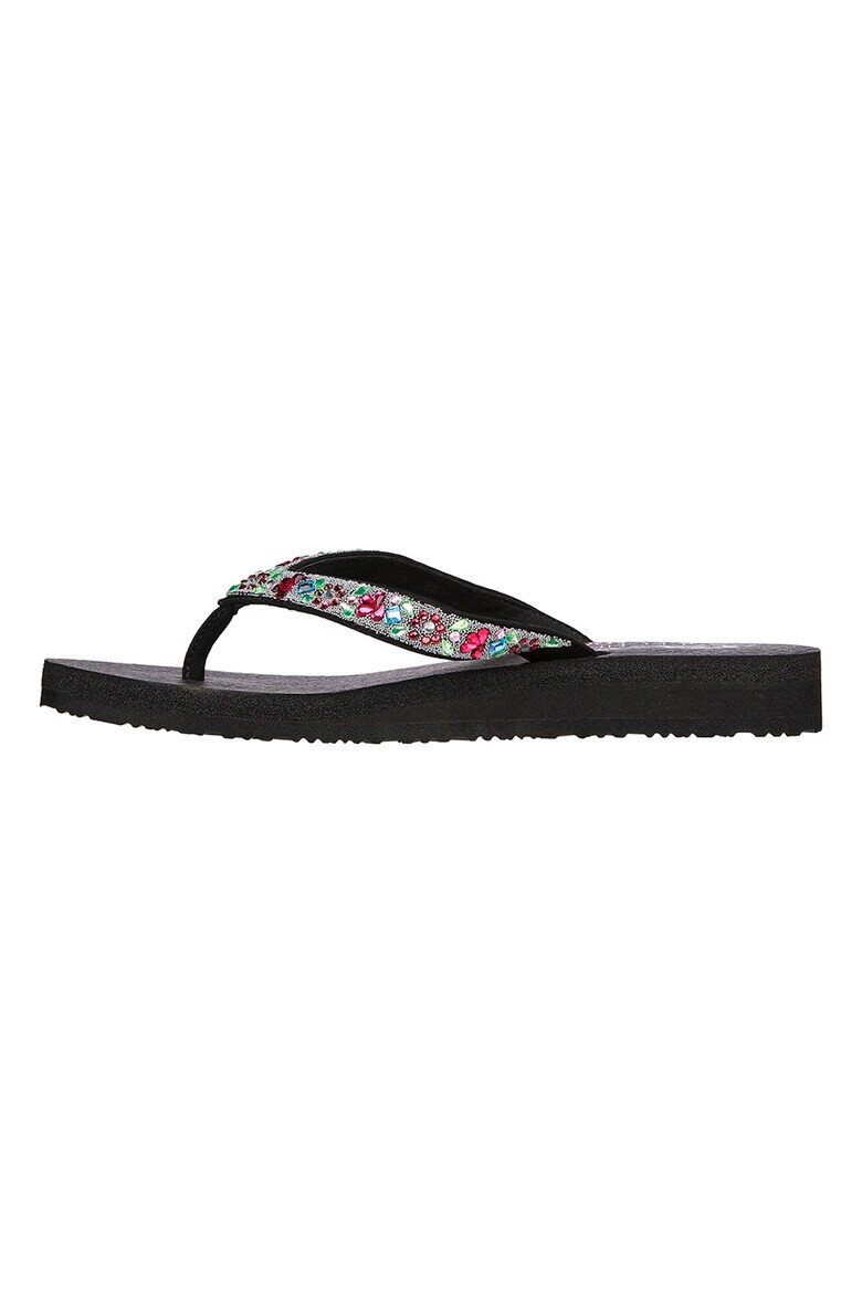 Skechers Papuci flip-flop cu strasuri Meditation - Pled.ro