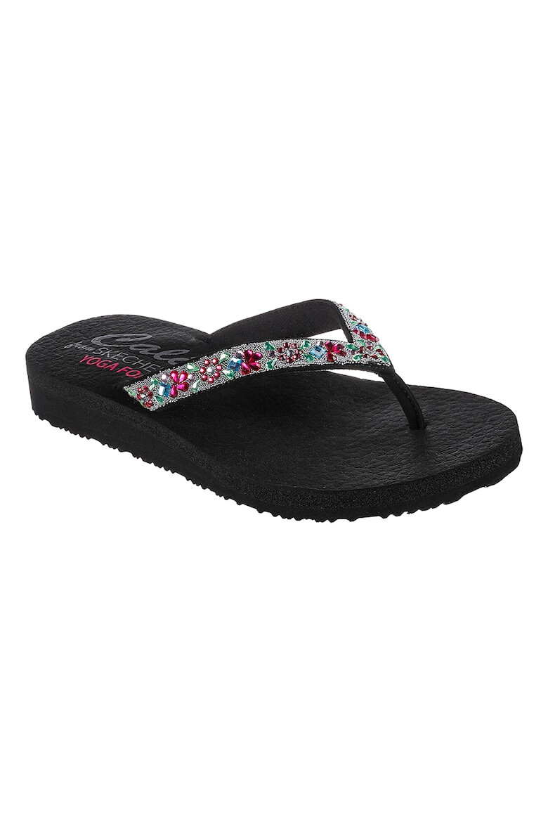 Skechers Papuci flip-flop cu strasuri Meditation - Pled.ro