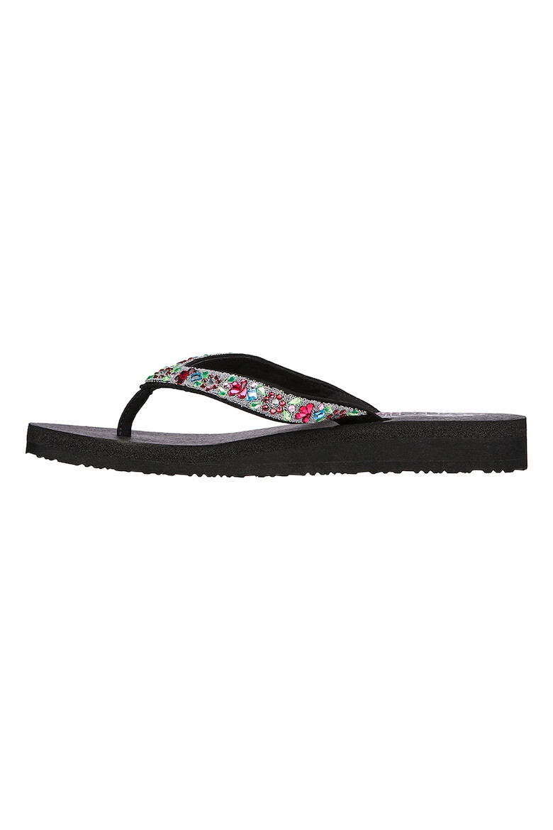 Skechers Papuci flip-flop cu strasuri Meditation - Pled.ro