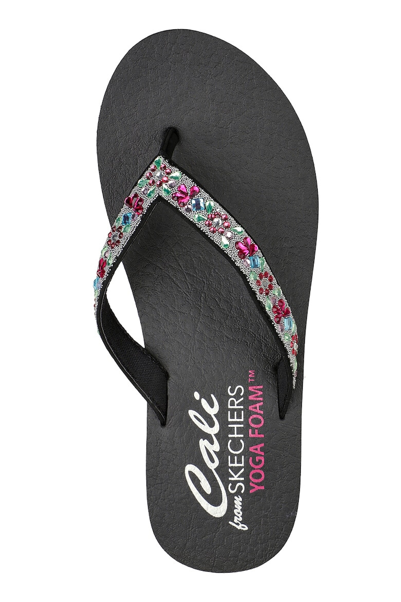 Skechers Papuci flip-flop cu strasuri Meditation - Pled.ro