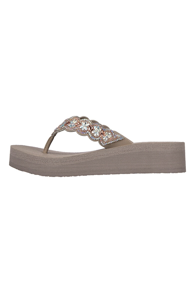 Skechers Papuci flip-flop wedge Vinyasa - Pled.ro