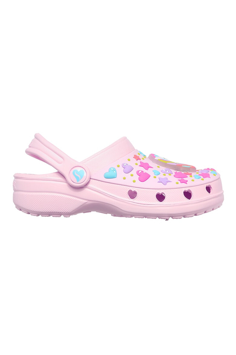 Skechers Saboti slingback cu aplicatii grafice Heart Charmer-Unicorn - Pled.ro