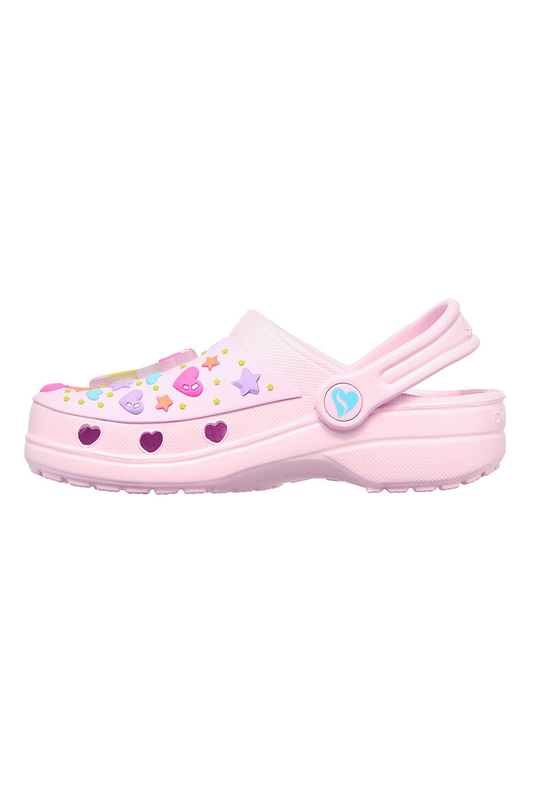 Skechers Saboti slingback cu aplicatii grafice Heart Charmer-Unicorn - Pled.ro