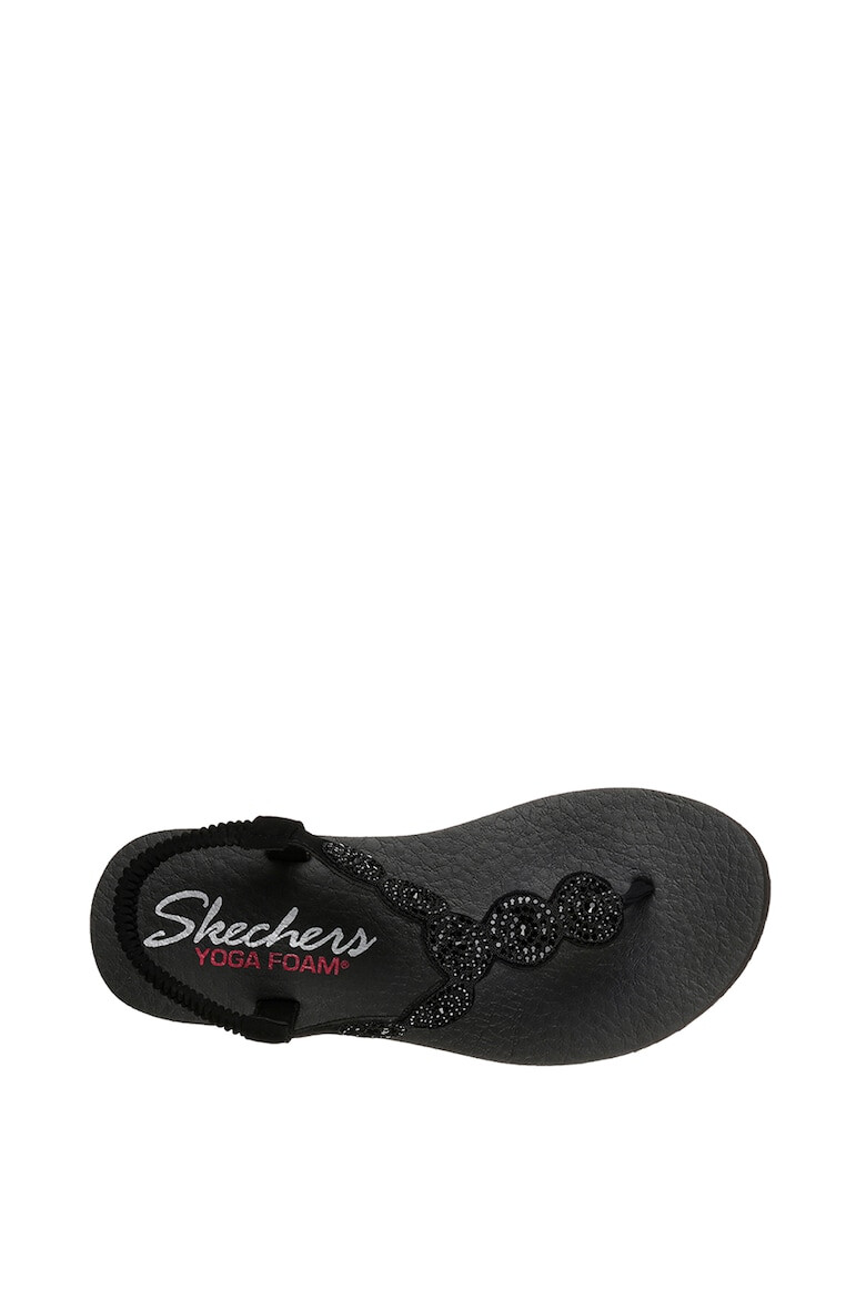 Skechers Sandale cu bareta separatoare si strasuri Meditation - Pled.ro