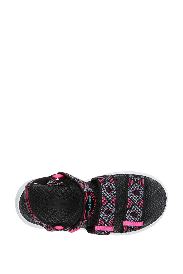 Skechers Sandale cu benzi velcro ajustabile C-Flex 2.0 Negru/Roz/Albastru - Pled.ro