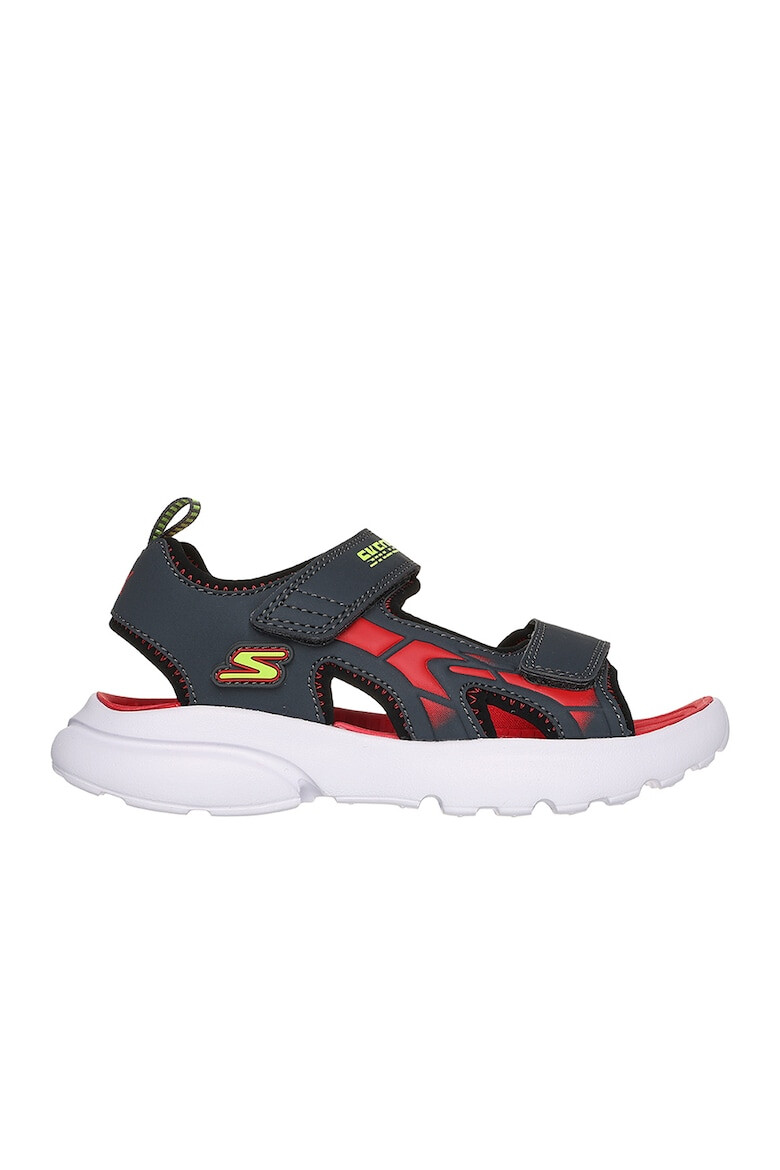 Skechers Sandale cu inchidere velcro si detalii logo - Pled.ro