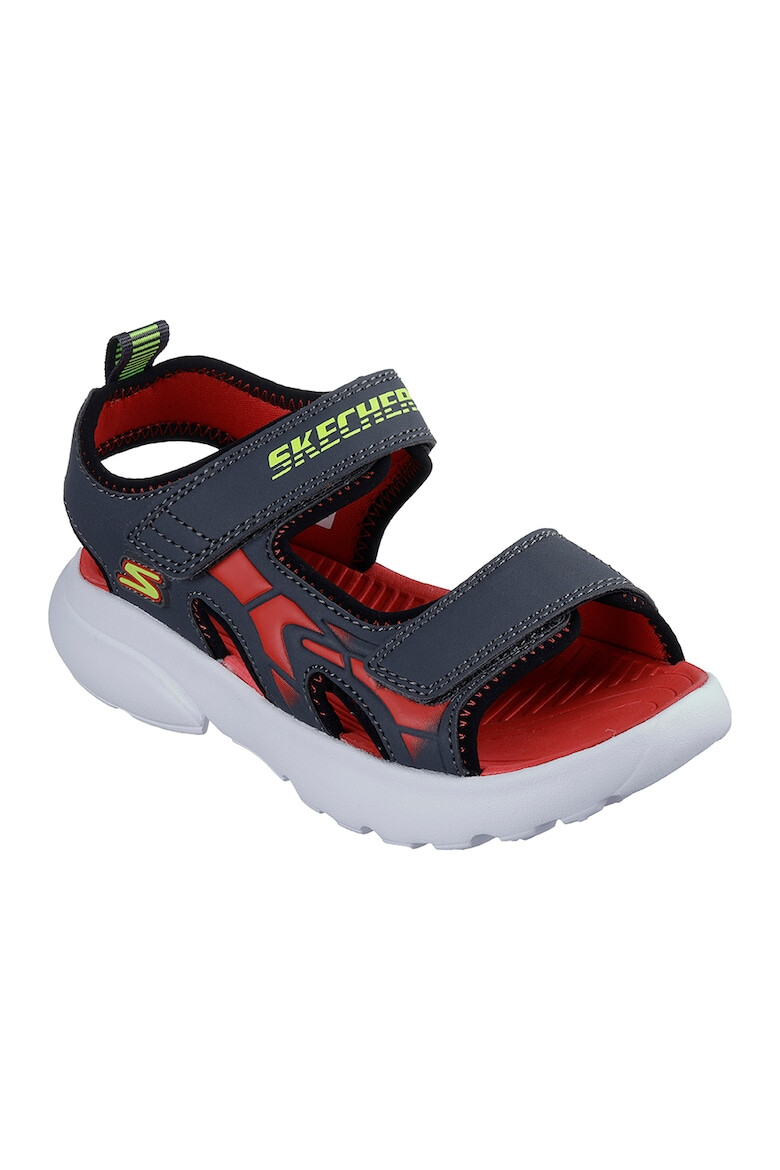 Skechers Sandale cu inchidere velcro si detalii logo - Pled.ro