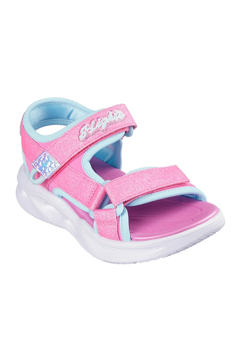 Skechers Sandale cu inchidere velcro si lumini LED - Pled.ro