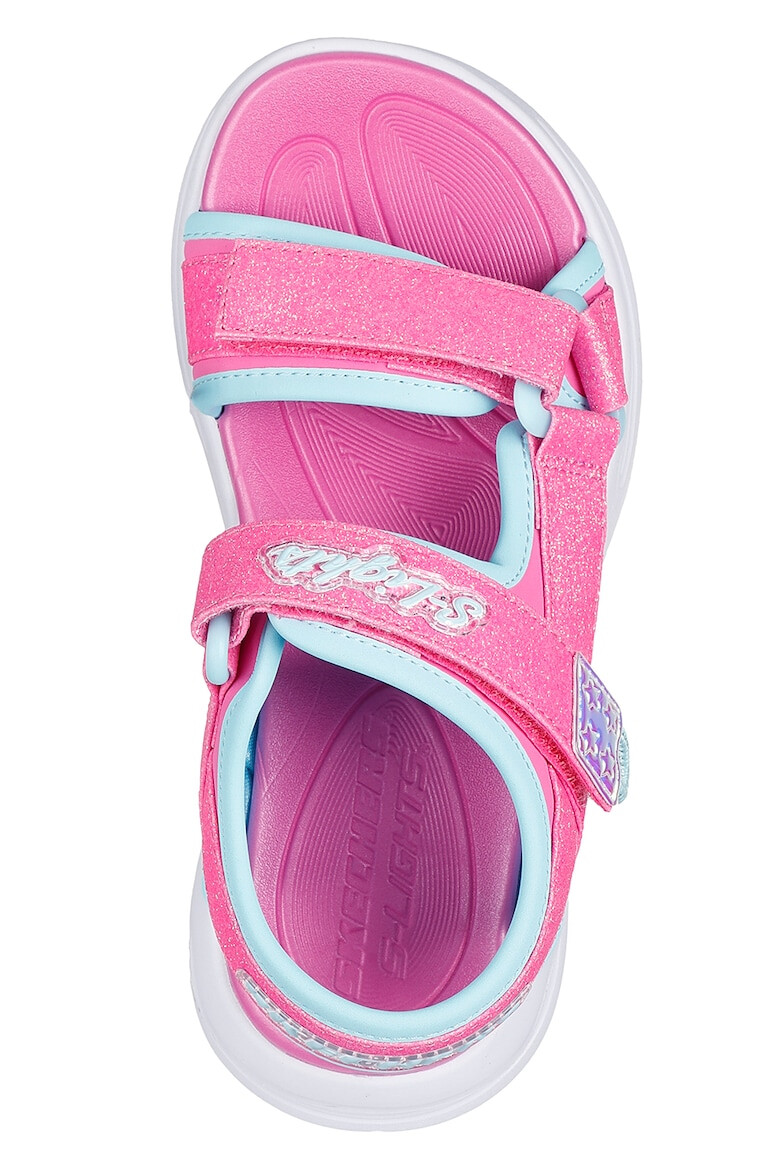 Skechers Sandale cu inchidere velcro si lumini LED - Pled.ro