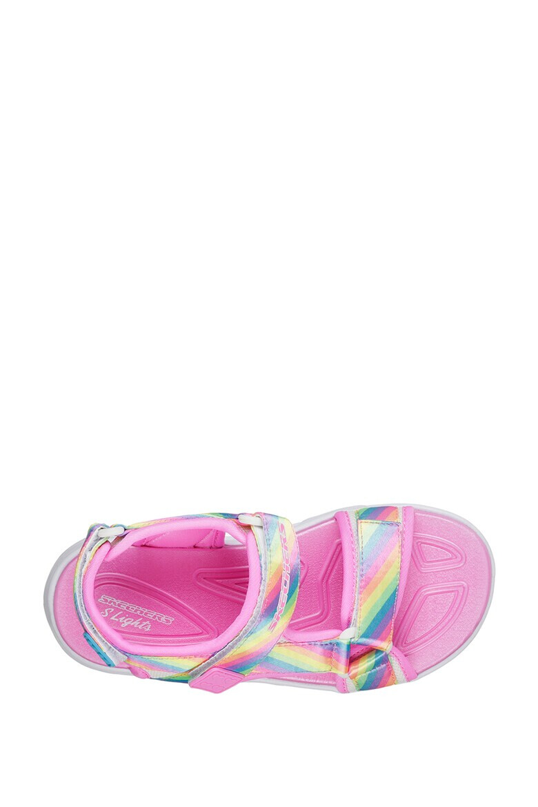 Skechers Sandale cu talpa cu iluminare Hypno Flash Rainbow Lights - Pled.ro