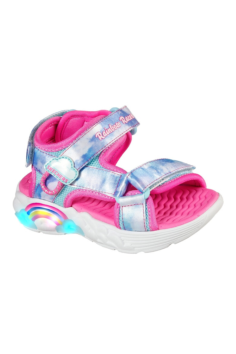 Skechers Sandale cu velcro si imprimeu cu nori Rainbow Racer - Pled.ro