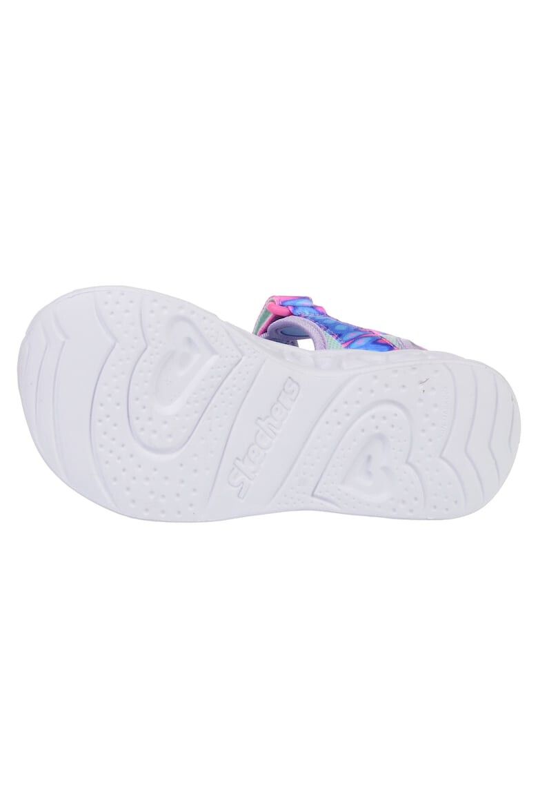 Skechers Sandale cu velcro si LED-uri pe talpa Heart Lights - Pled.ro